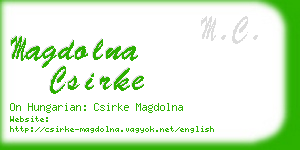 magdolna csirke business card